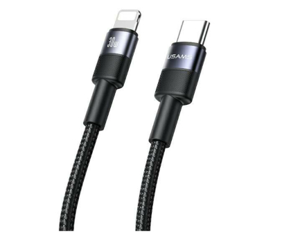 Kabel USAMS Kabel USB-C na Lightning 30W 1,2m czarny